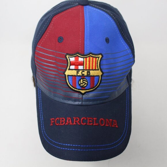FC Barcelona Hat Adult Adjustable Blue/Red FCB Football/Soccer Baseball Cap - Picture 3 of 12
